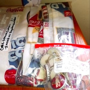 Coca Cola Shower Curtain and Hooks